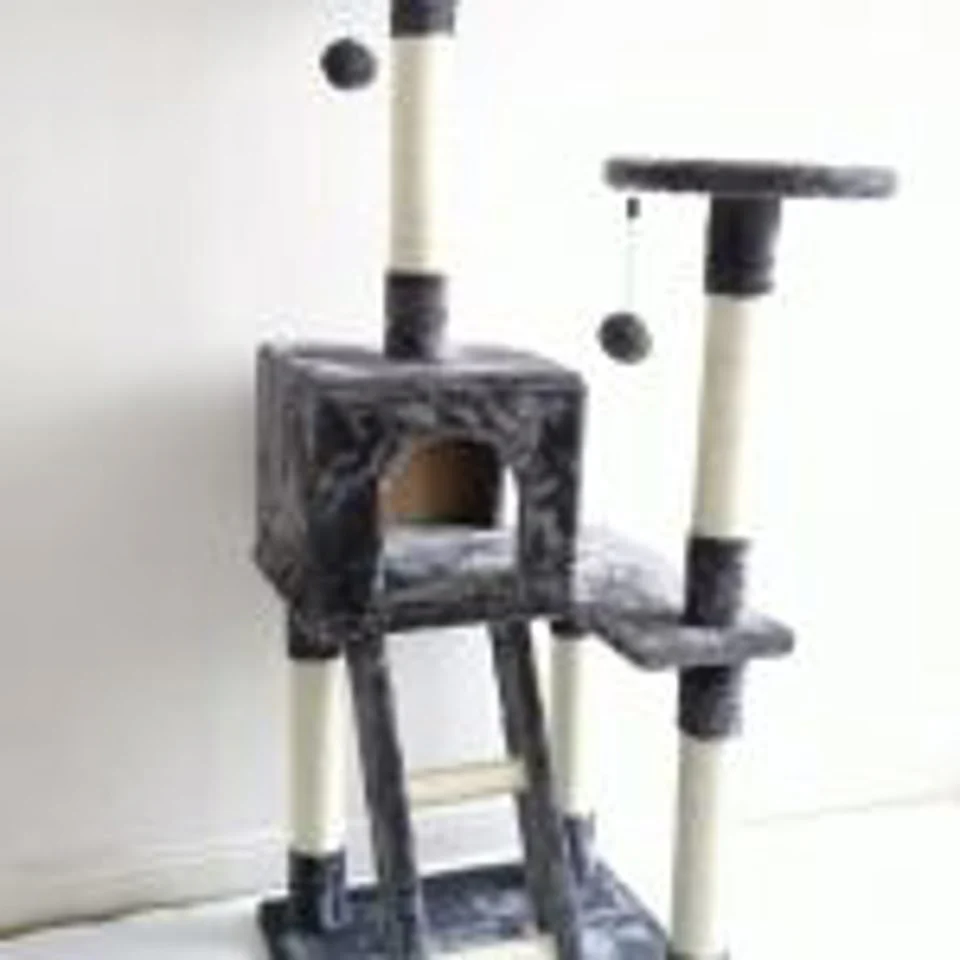 NEW XL Cat Tree Scratching Post with Ladder – Multi-Level Cat Tower for Large Cats & Kittens LBCT04G - Image 4