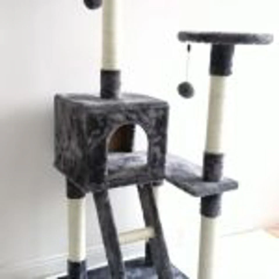 NEW XL Cat Tree Scratching Post with Ladder – Multi-Level Cat Tower for Large Cats & Kittens LBCT04G - Image 7