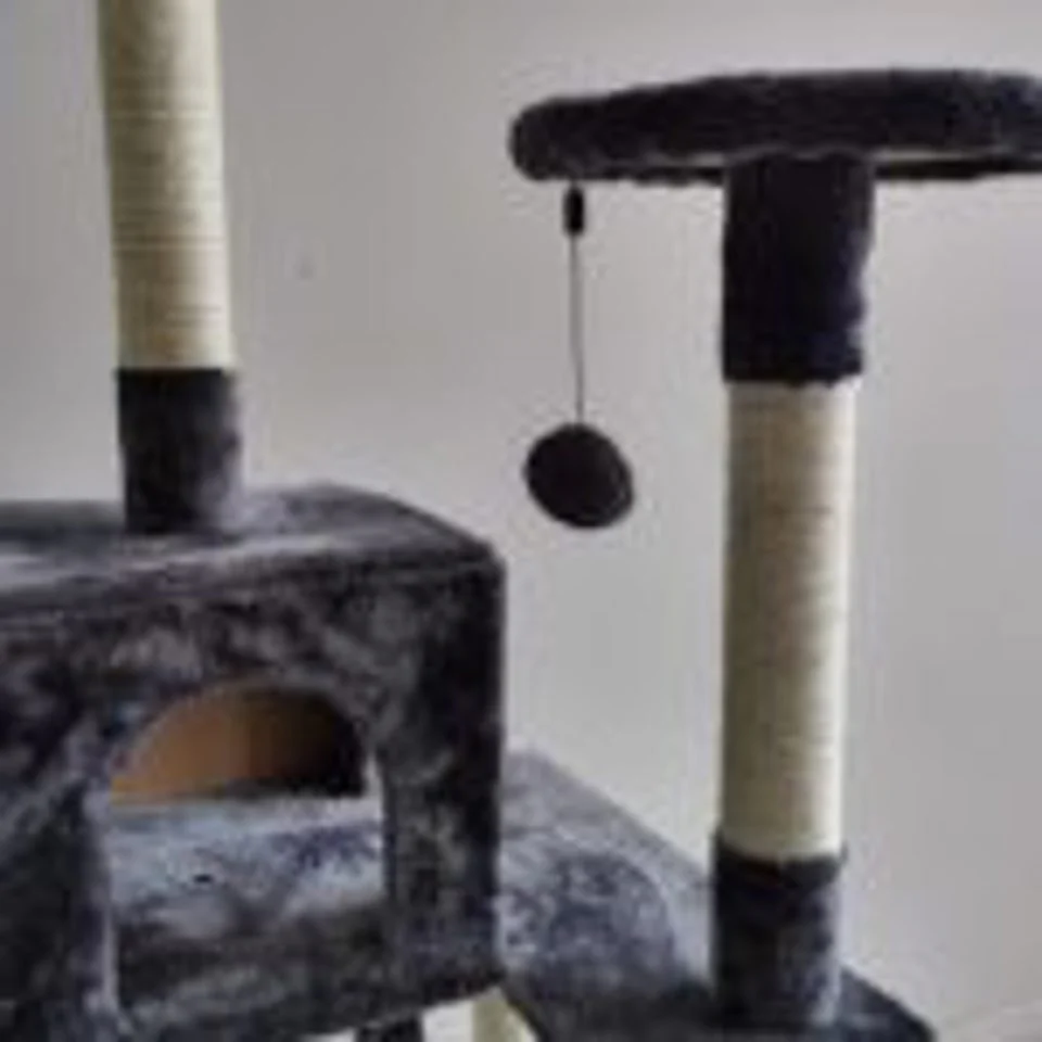 NEW XL Cat Tree Scratching Post with Ladder – Multi-Level Cat Tower for Large Cats & Kittens LBCT04G - Image 9