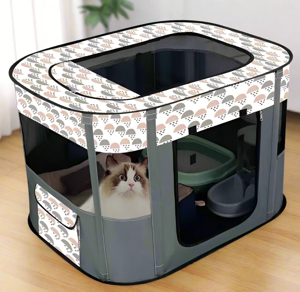 NEW XL Foldable Pet Crate House – Portable Dog Kennel for Indoor & Outdoor Use 917607